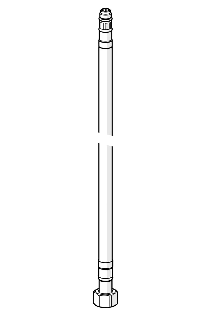 Flexible connection pipe, L=400, G3/8-M10x1