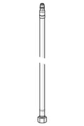 Flexible connection pipe, L=500, G3/8-M10x1