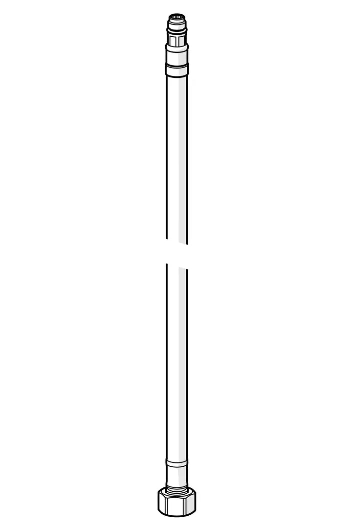 Flexible connection pipe, L=500, G3/8-M10x1
