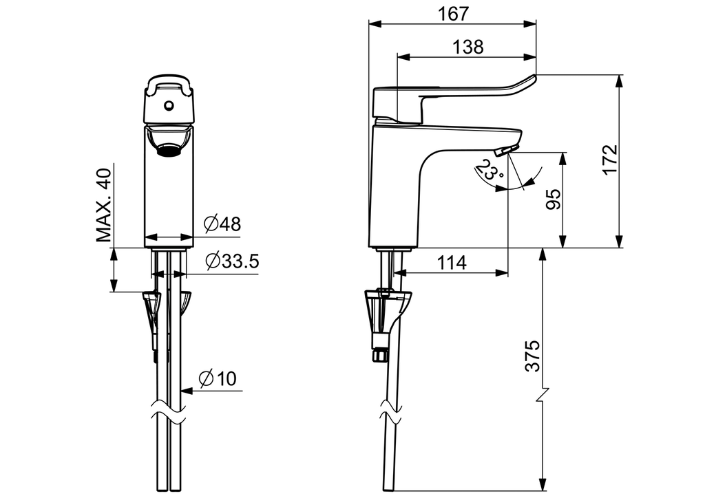 Oras Clinica - Washbasin faucet 5611