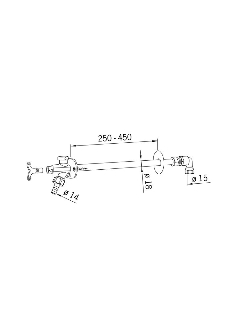 Oras - Garden valve, DN15 431015