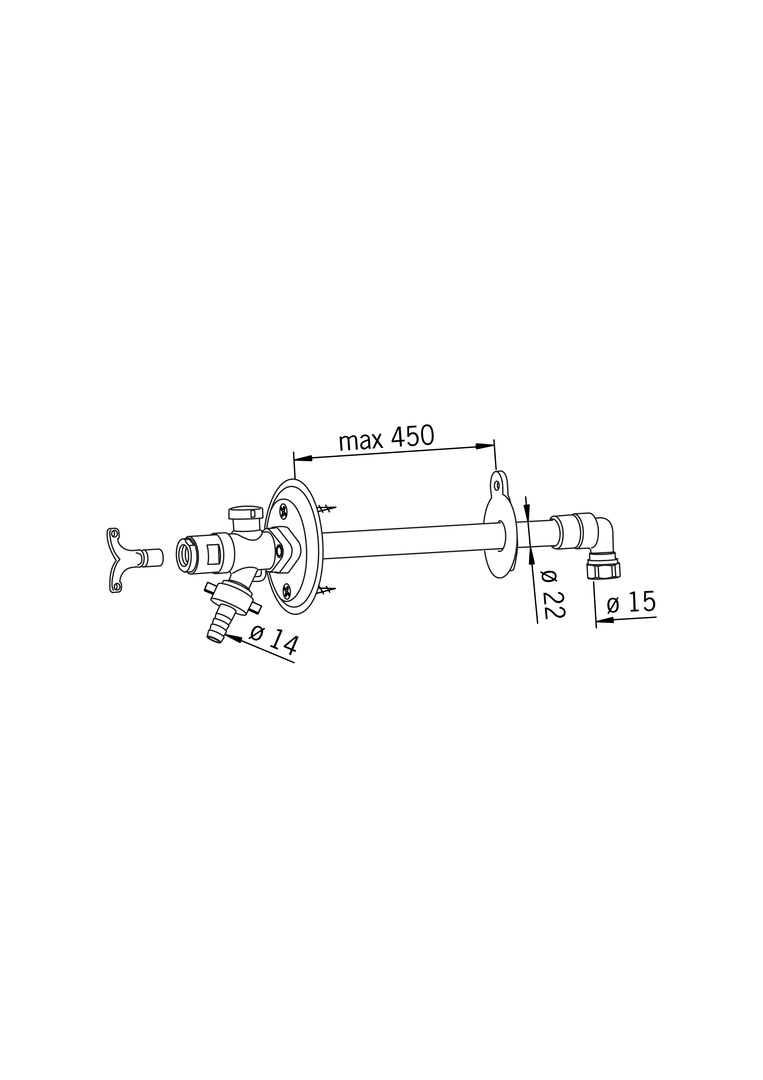 Oras - Garden valve, DN15 431415