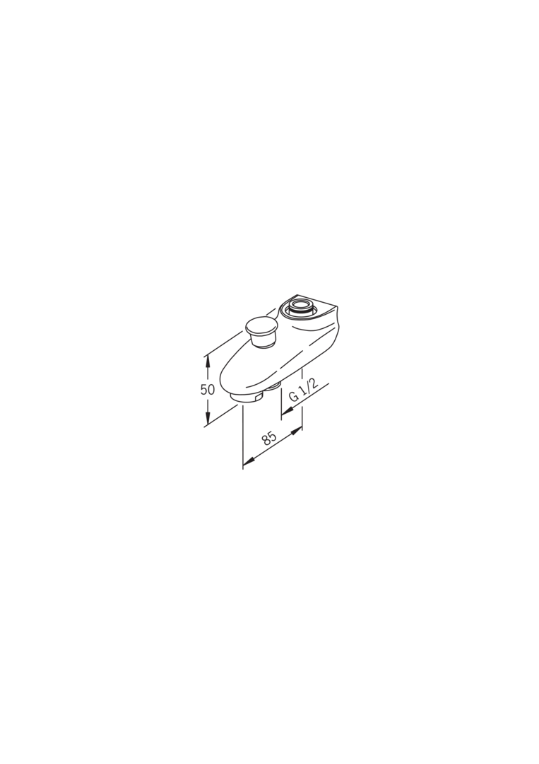 Oras - Diverter spout, L=85 221220