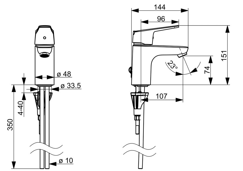 Oras Vega - Washbasin faucet 1810G