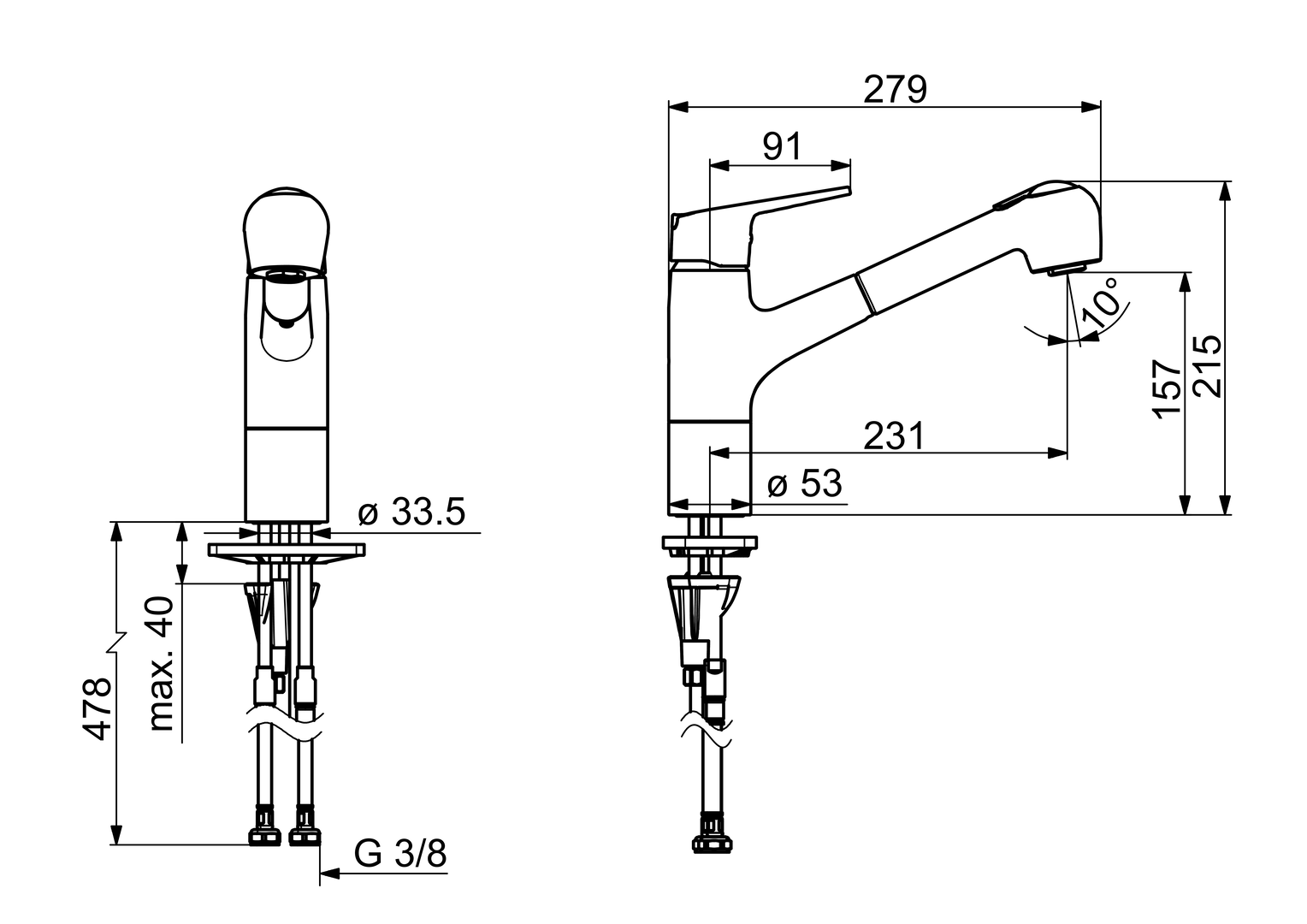 Oras Vega Comfort - Kitchen faucet