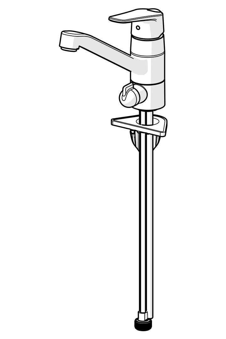 Oras Vega - Kitchen faucet with dishwasher valve 1825G