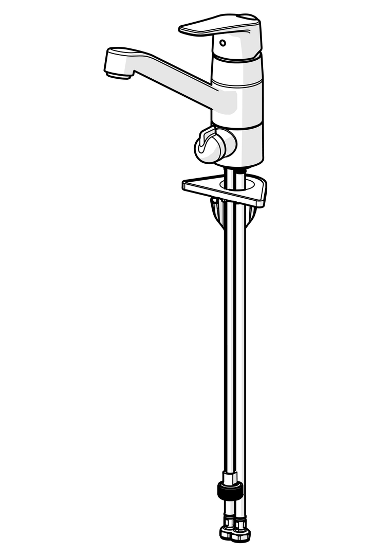 Oras Vega - Kitchen faucet with dishwasher valve 1825FG