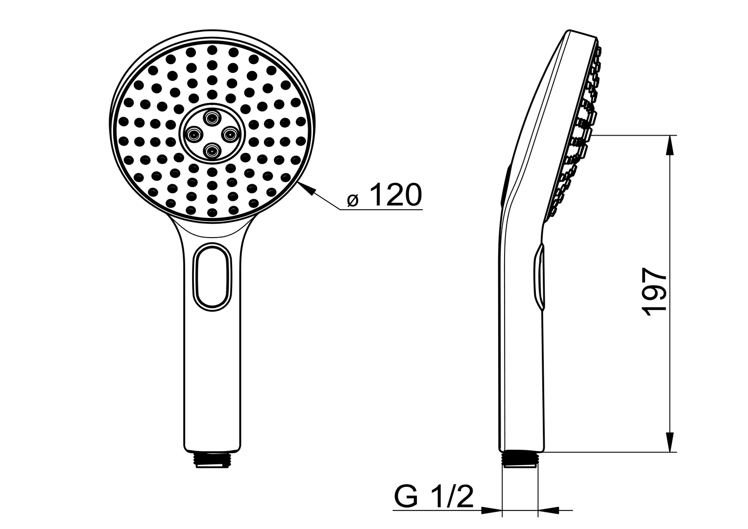 Oras Hydractiva - Hand shower 242403