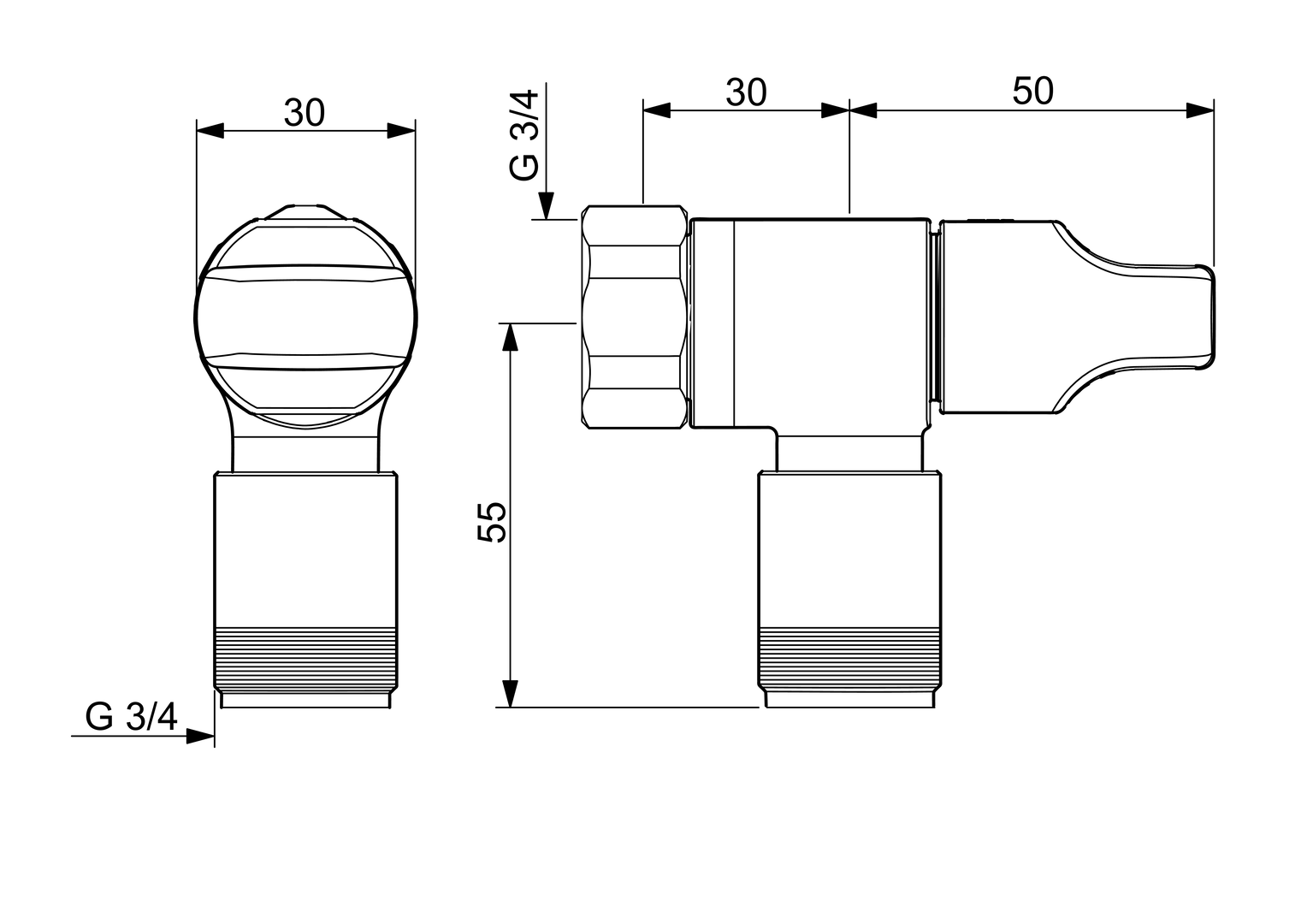 Oras - Cold water faucet, G3/4