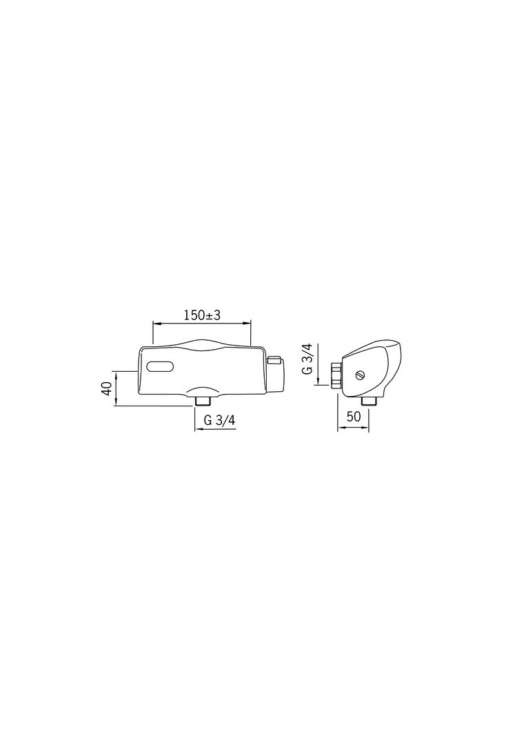 Oras Electra - Shower faucet, 6 V