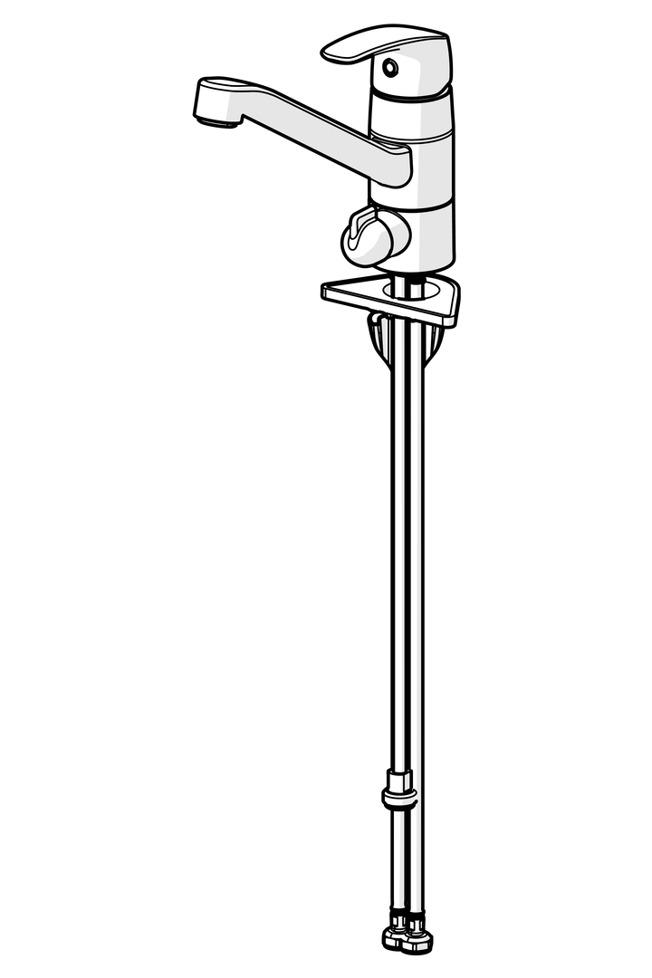 Oras Safira - Kitchen faucet with dishwasher valve 1035FS