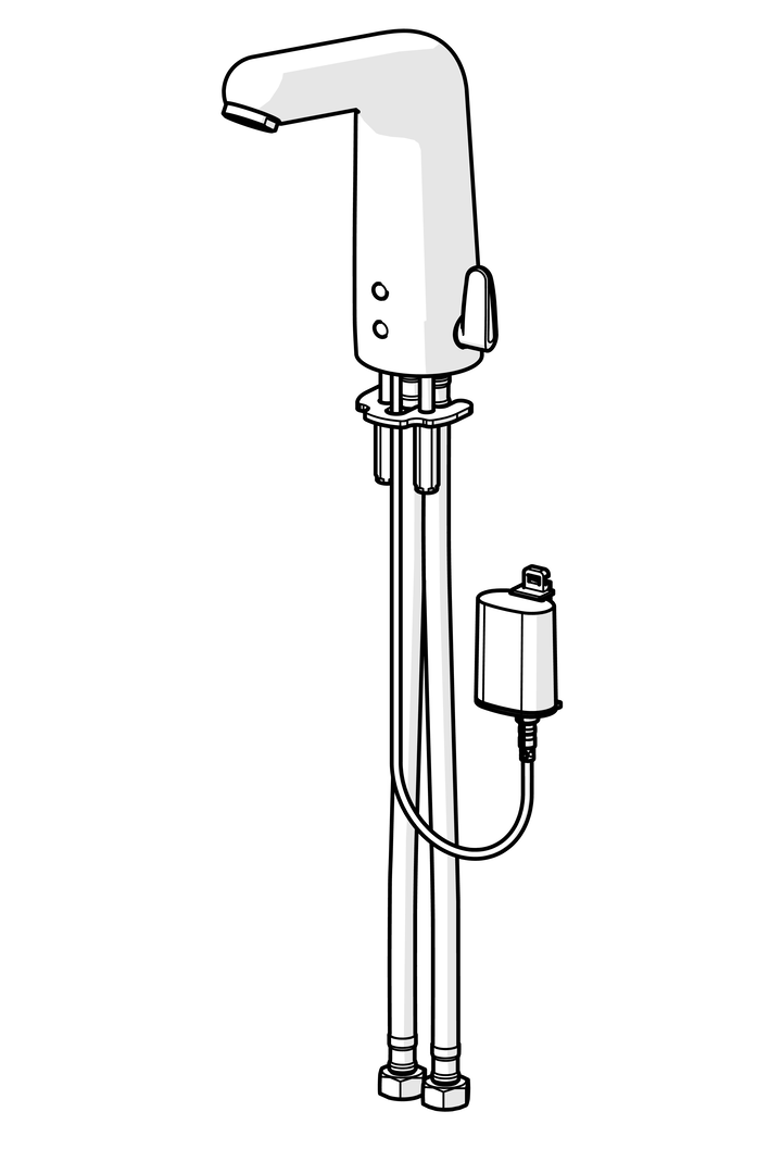 Oras Medipro XL - High washbasin faucet, 6 V, Bluetooth