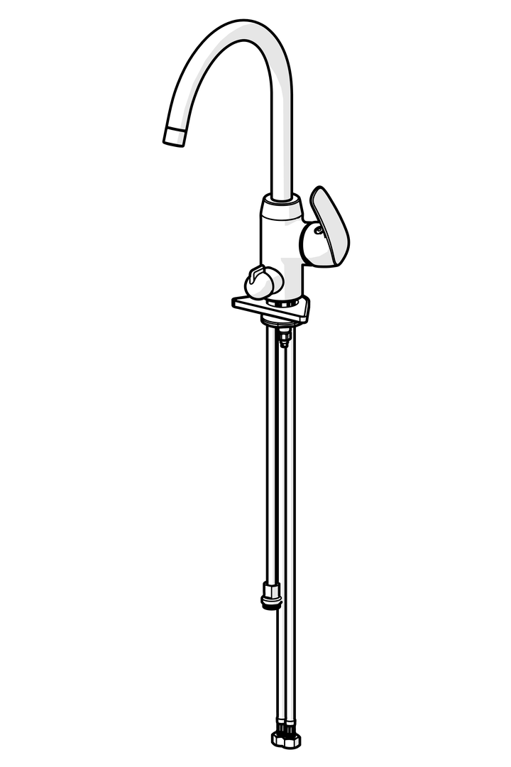 Oras Safira - Kitchen faucet with dishwasher valve 1029F