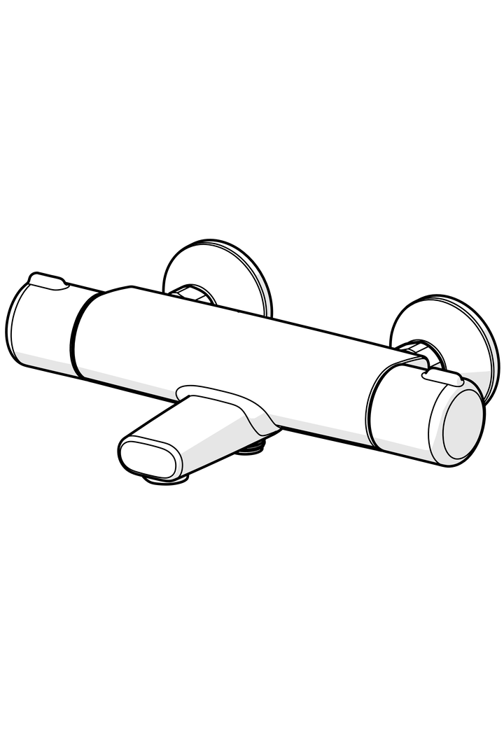 Oras Nova - Shower faucet with spout 7462G-33