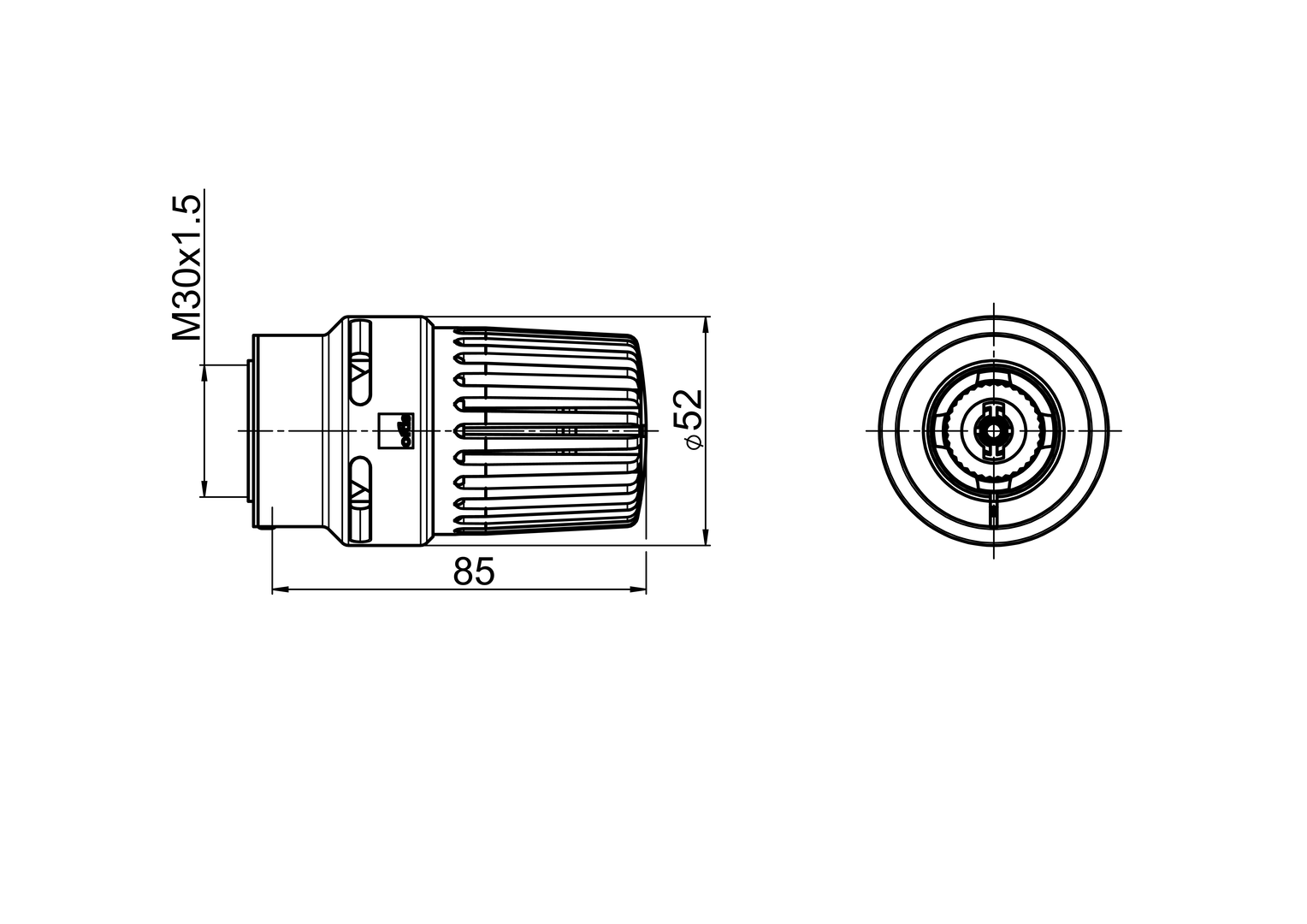 Oras Stabila Pro - Thermostat part, vandalism, M30x1.5