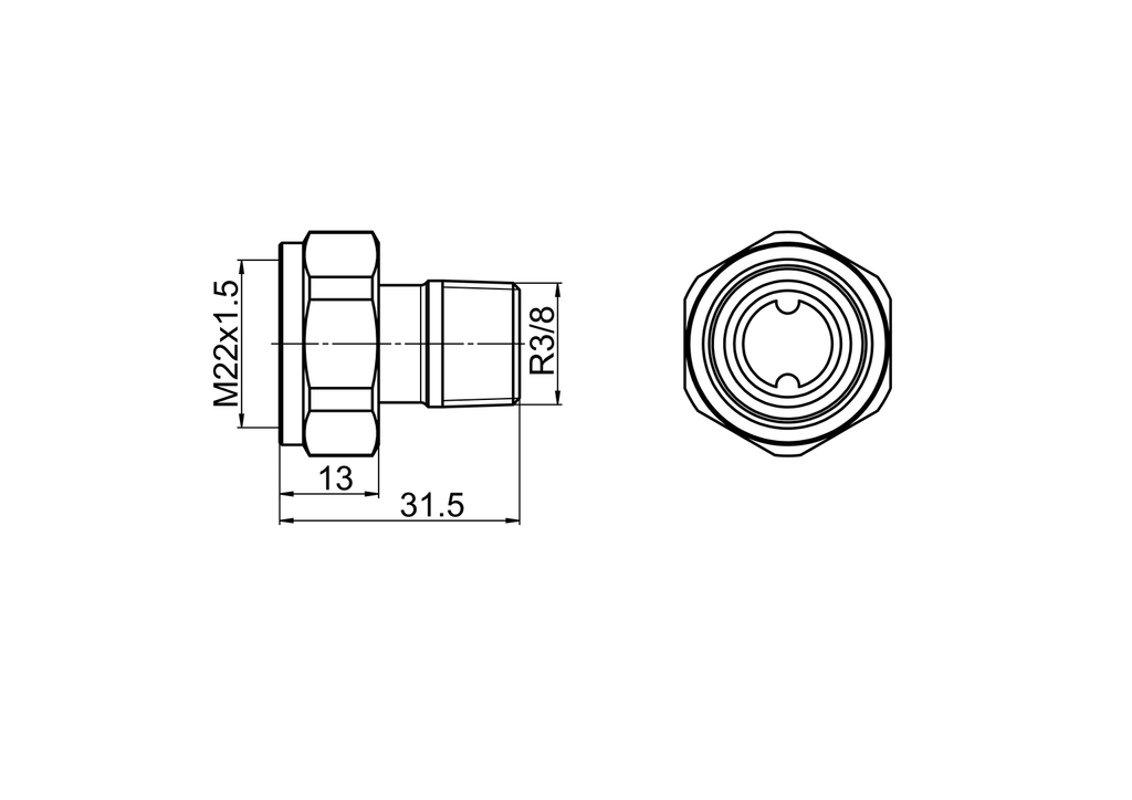 Oras Stabila Pro - Connector, DN10