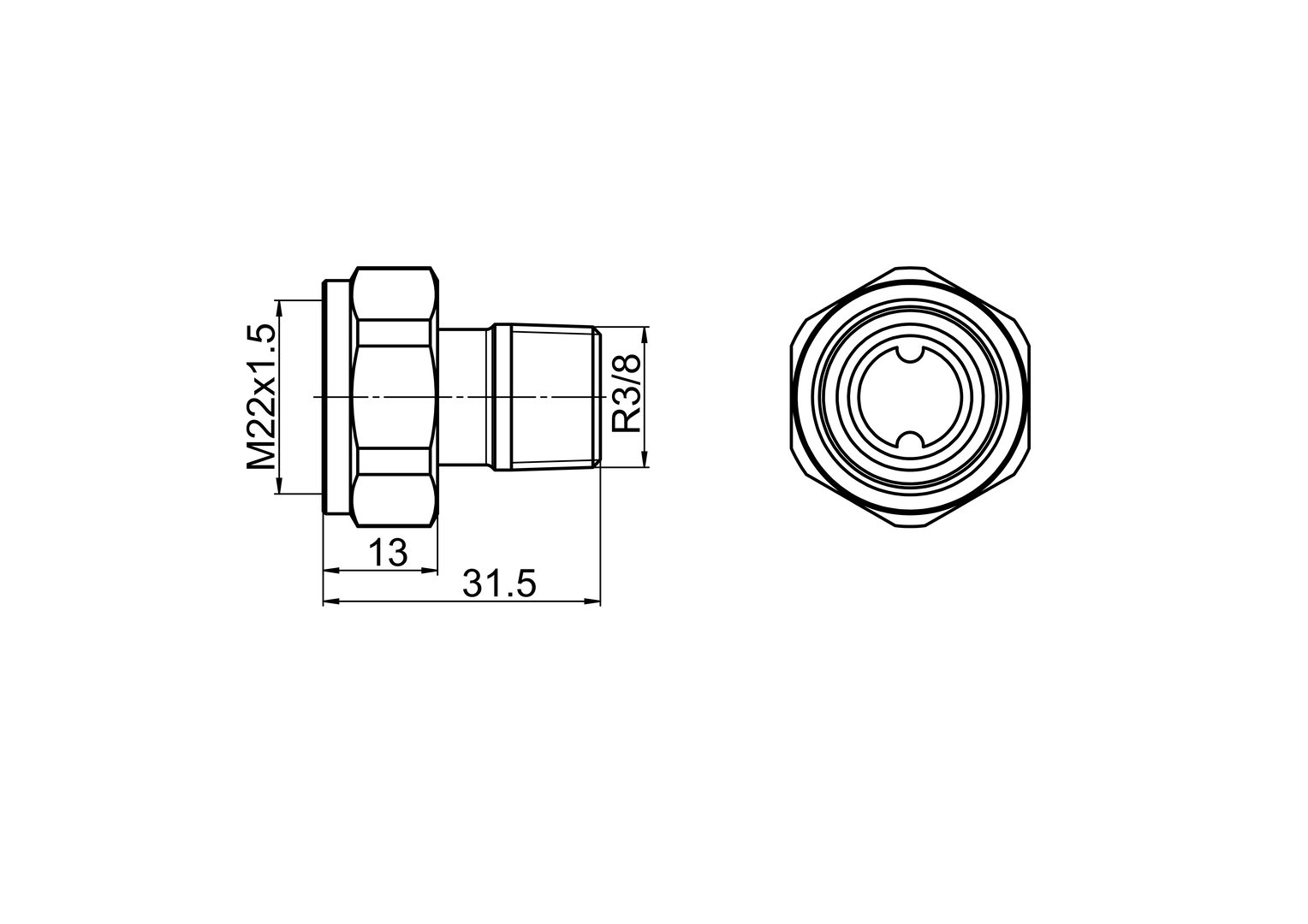 Oras Stabila Pro - Connector, DN10