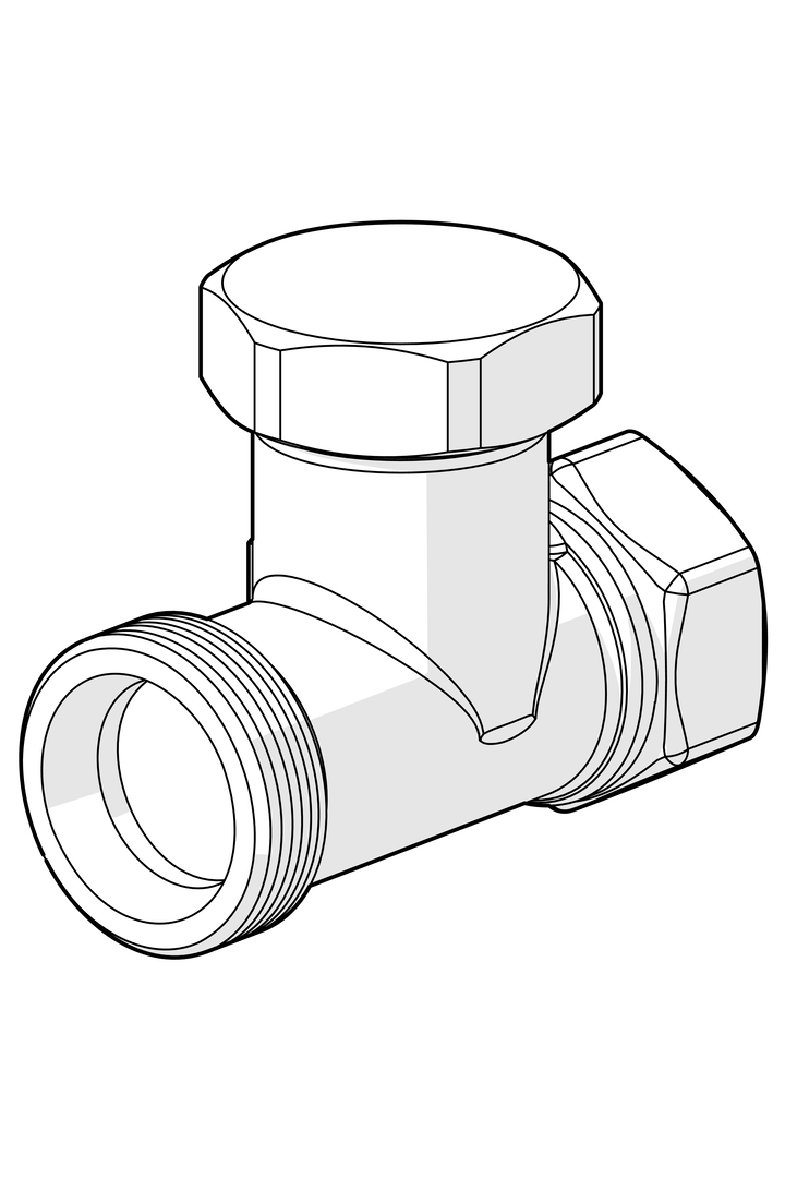Oras Stabila Pro - Shut-off connector, DN10, L=50