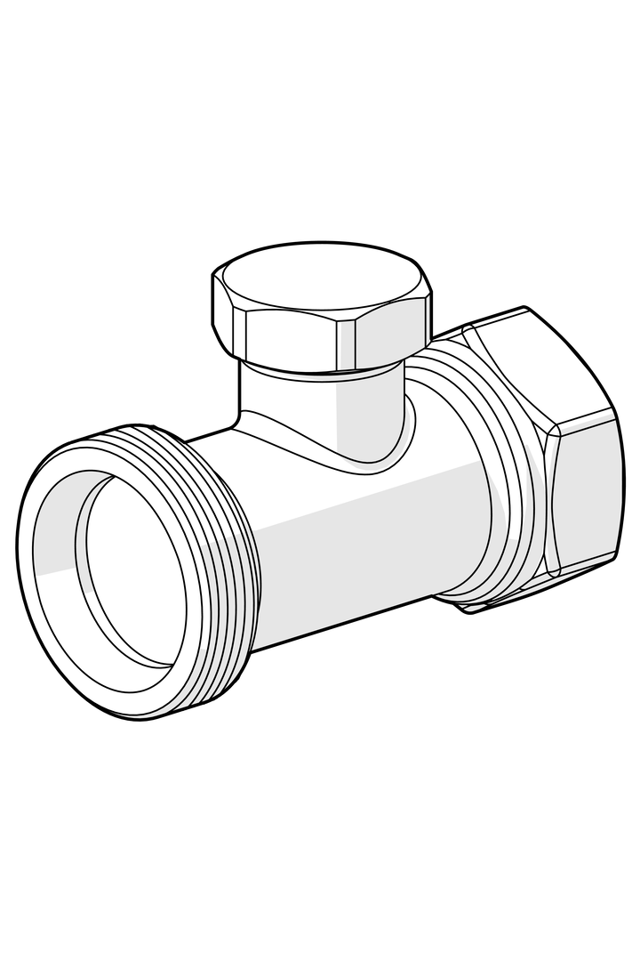 Oras Stabila Pro - Shut-off connector, DN20, L=68