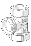 Oras Stabila Pro - Shut-off connector, DN10, L=23, H=20