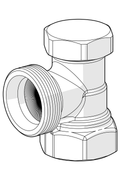 Oras Stabila Pro - Shut-off connector, DN15, L=26, H=24