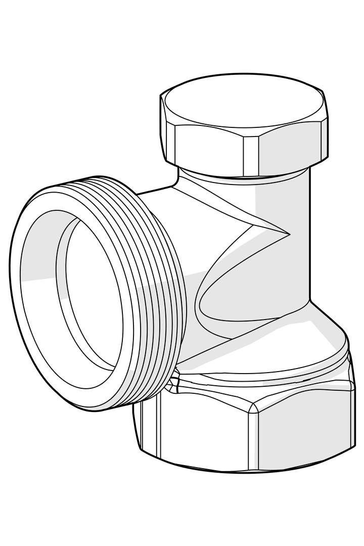 Oras Stabila Pro - Shut-off connector, DN20, L=31, H=28