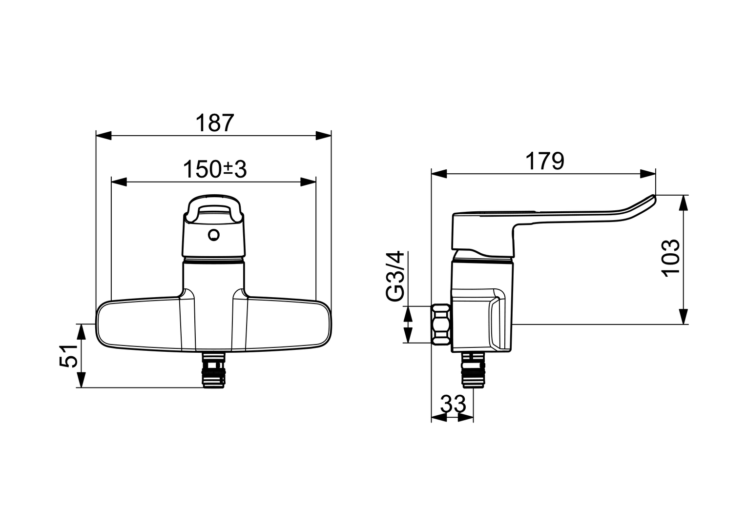 Oras Clinica - Washbasin faucet 5617