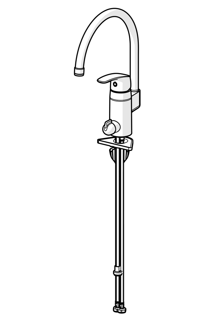 Oras Safira - Kitchen faucet with dishwasher valve 1039F-104
