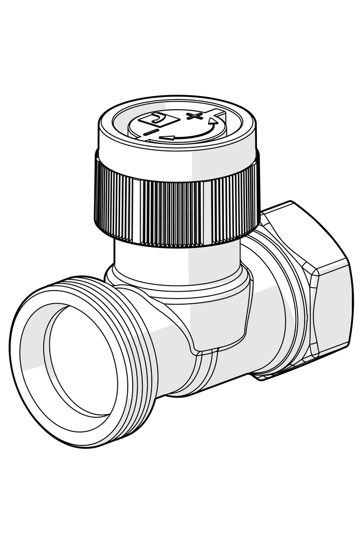 Oras Stabila Pro - Radiator valve body, DN20, L=68 443020