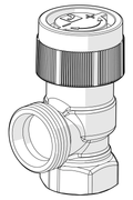 Oras Stabila Pro - Radiator valve body, DN15, L=26, H=24 443115D
