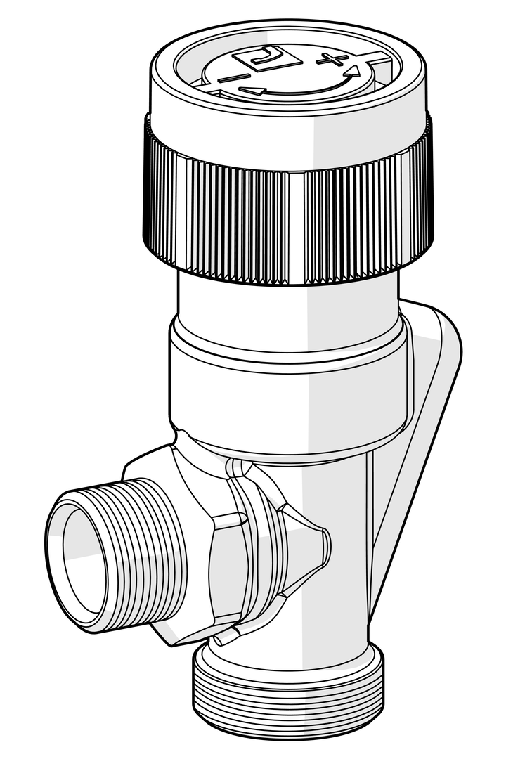 Oras Stabila Pro - Radiator valve body, DN10, L=23 443112