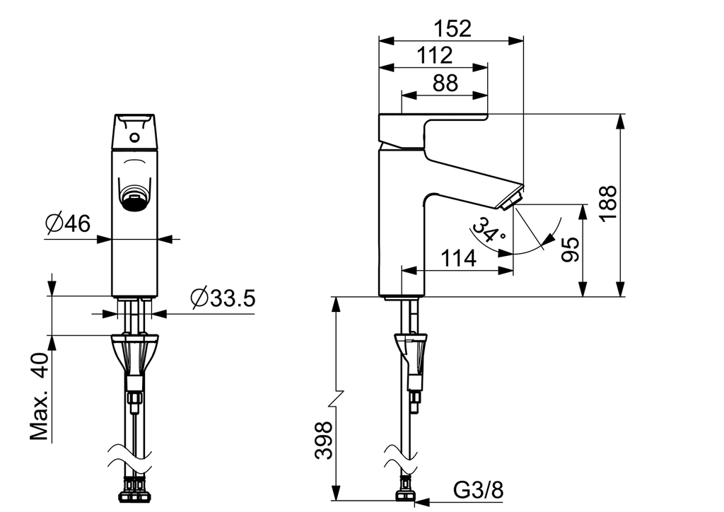 Oras Optima XL - Washbasin faucet 2605F