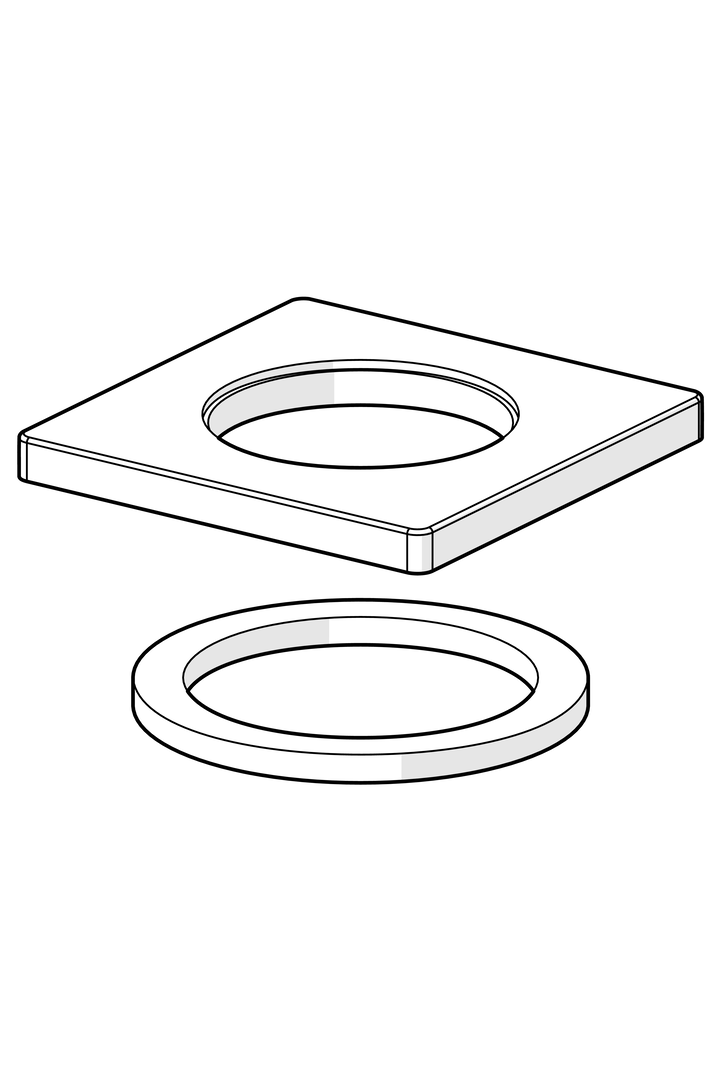 Oras - Cover flange, 55x55 mm