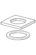 Oras - Cover flange, 55x55 mm