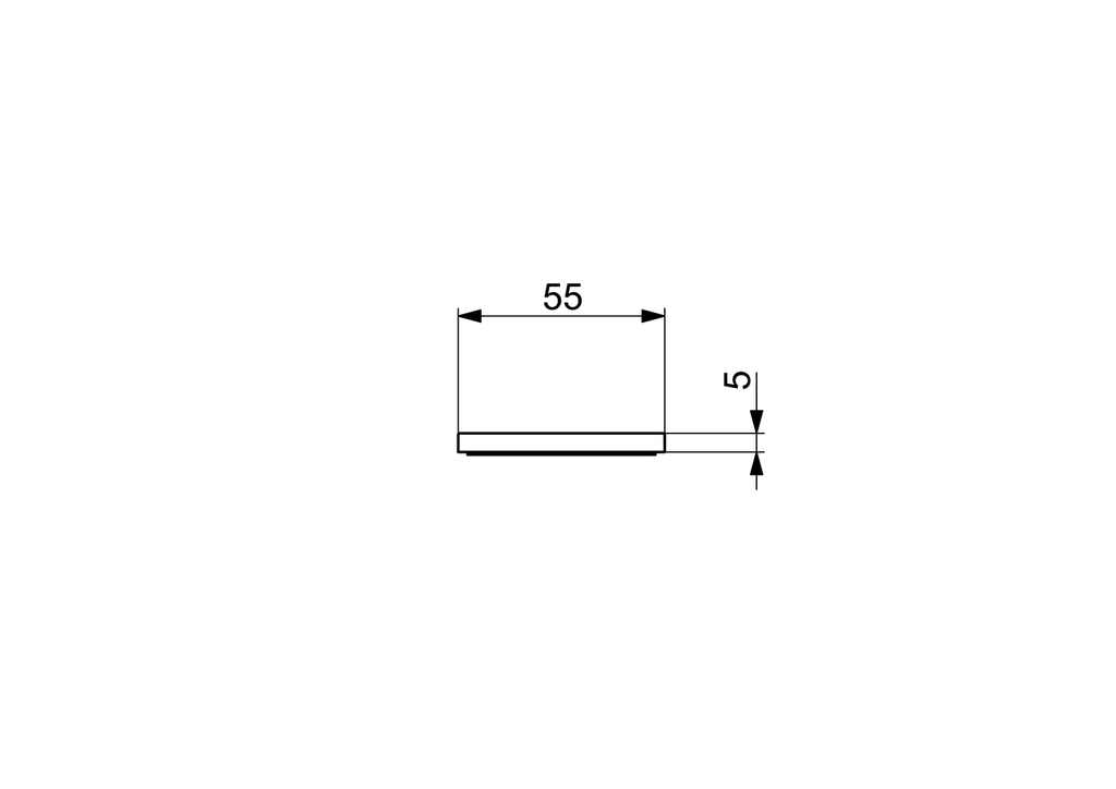 Oras - Cover flange, 55x55 mm