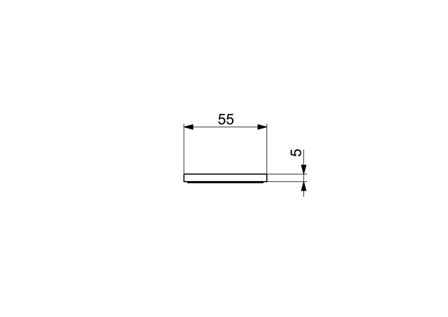 Oras - Cover flange, 55x55 mm