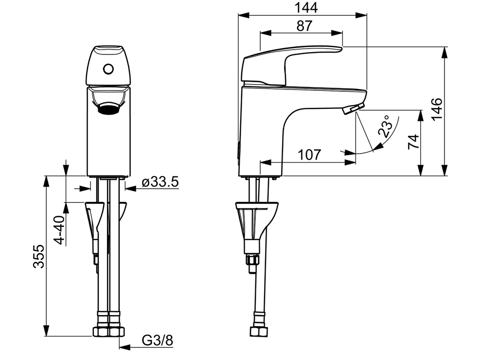 Oras Safira - Washbasin faucet 1010f-104