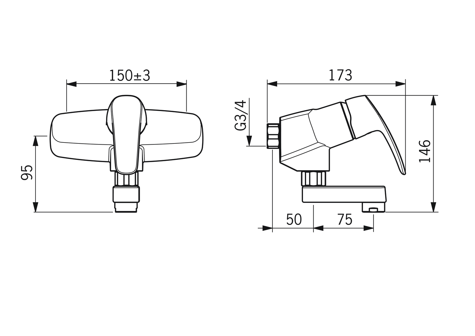 Oras Safira - Utility room faucet 1016