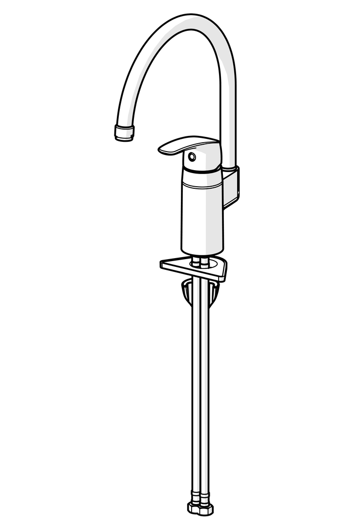 Oras Safira - Kitchen faucet 1038F-104