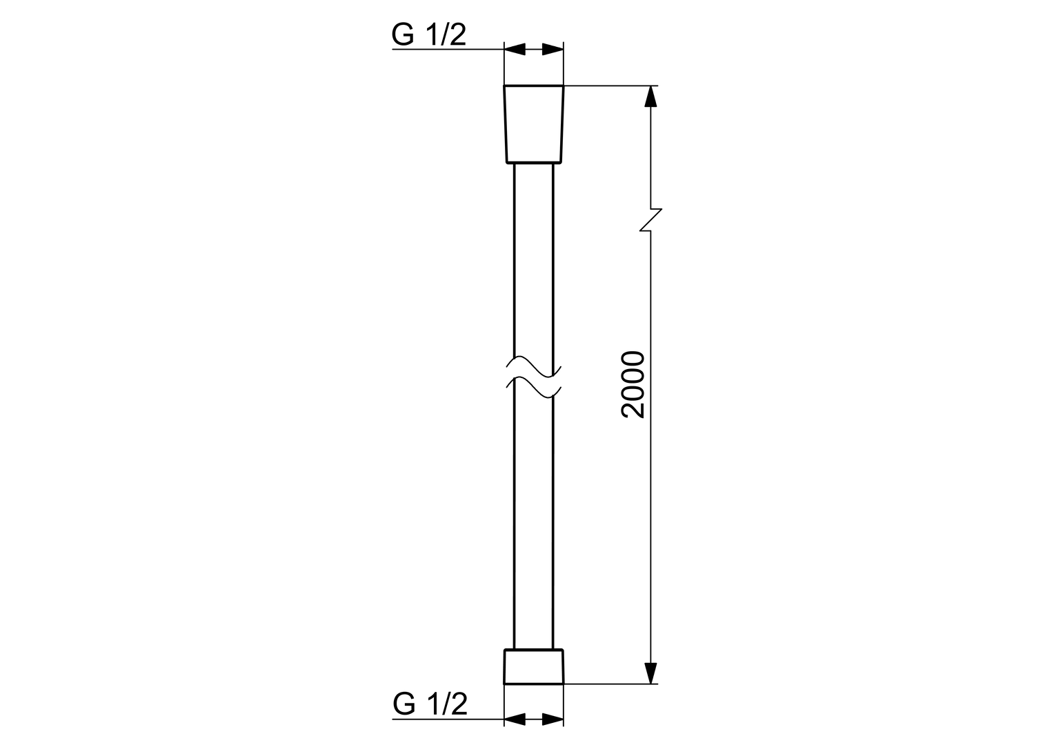 Oras - Shower hose, L=2000 241006