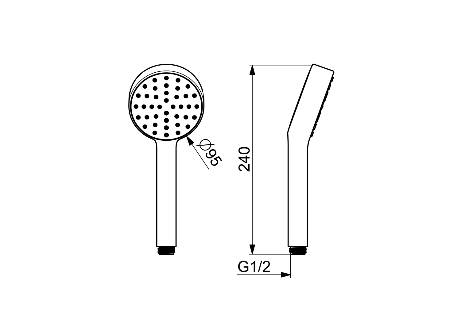 Oras Medipro - Hand shower, d 95 mm