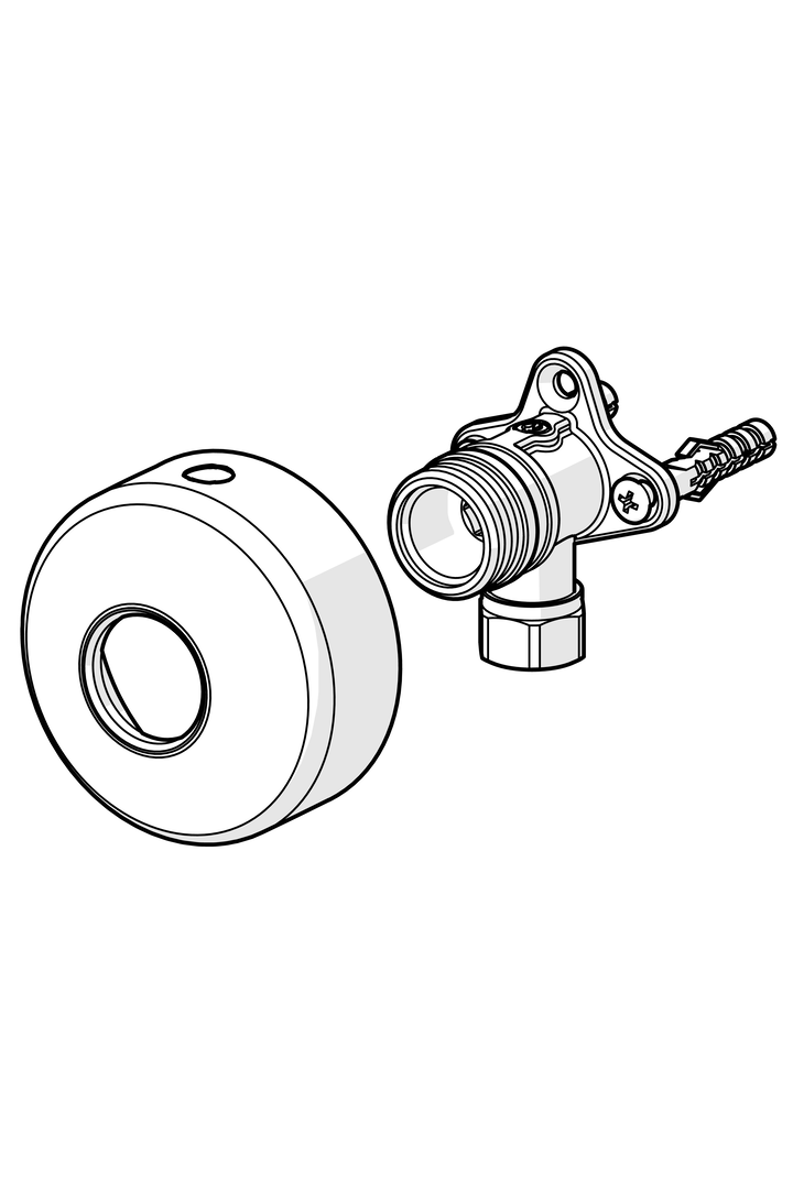 Oras - Angle coupling with stop valve, G3/4 1/2 -D12 204021Z-33