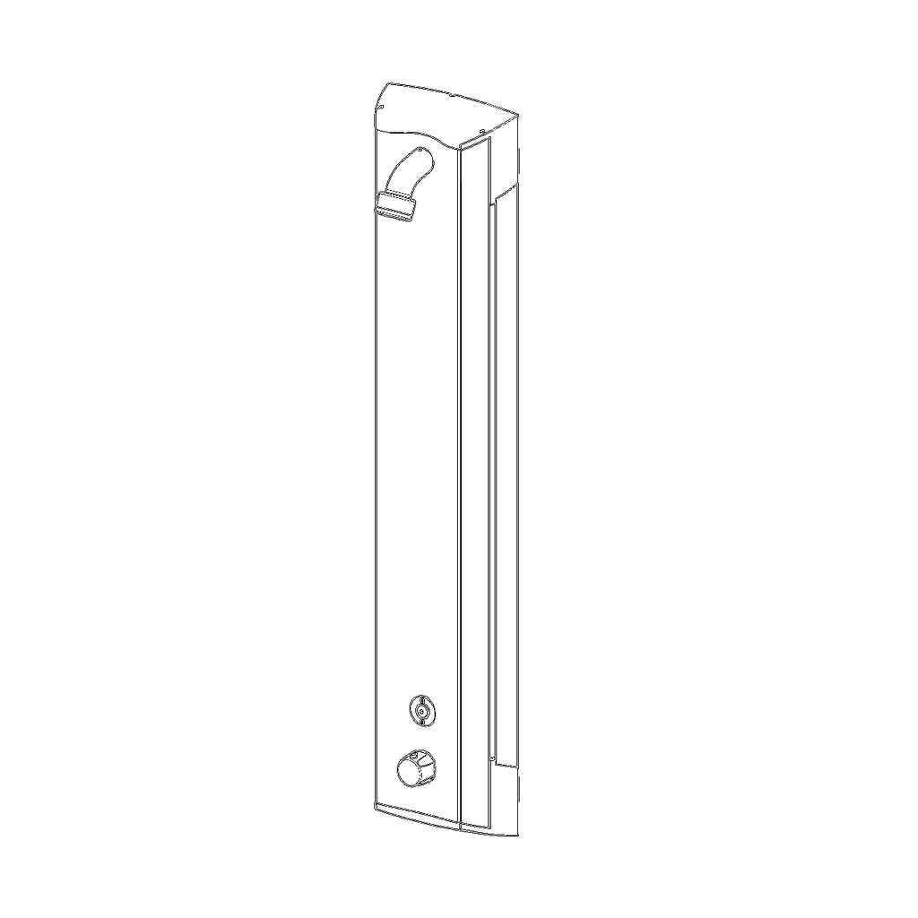 Oras Electra - Shower panel, 9 V, Bluetooth