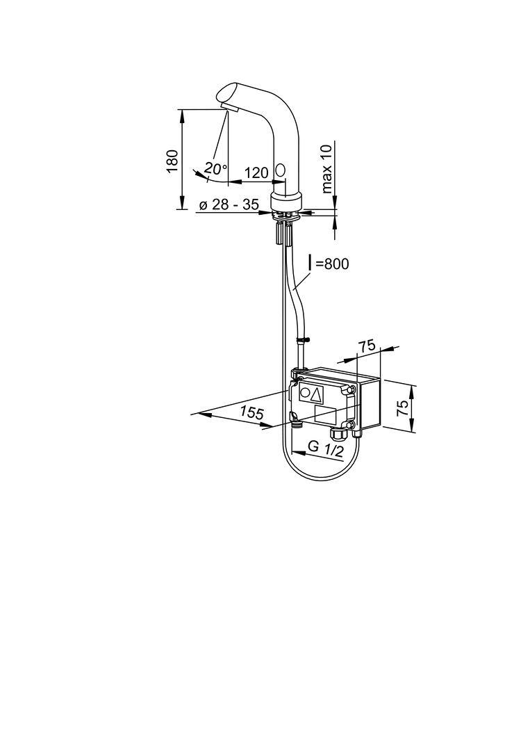 Oras Electra - Drink dispenser, 24/48 V, Bluetooth