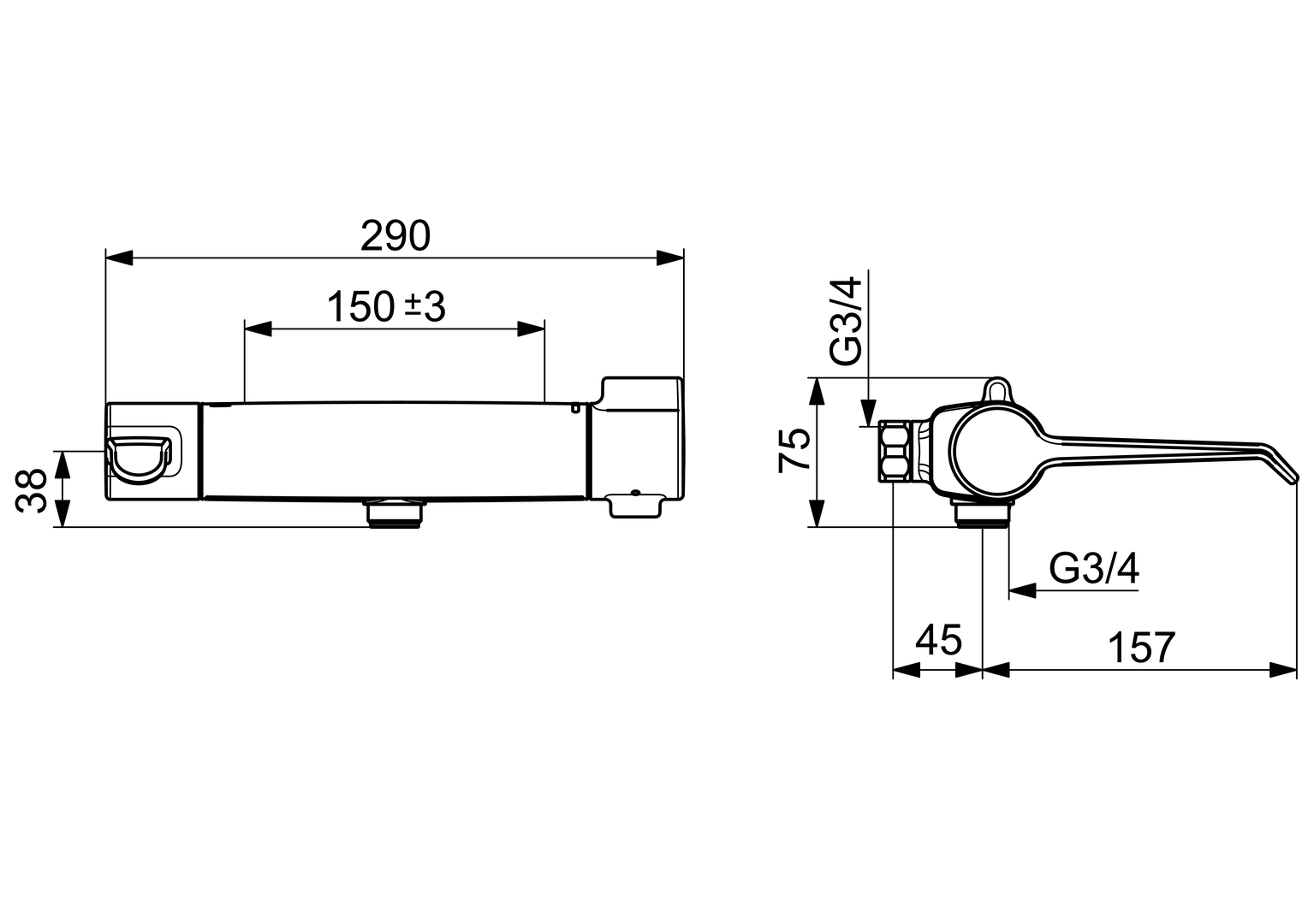 Oras Clinica Safety+ - Washbasin faucet 5631