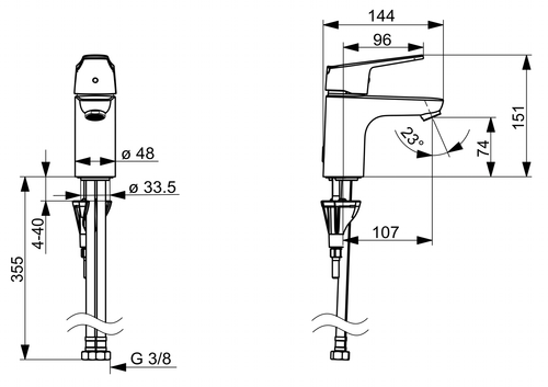 Oras Vega - Washbasin faucet 1810FG