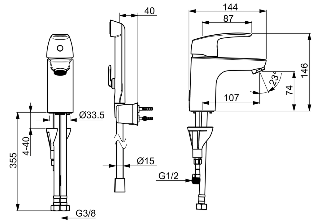 Oras Safira - Washbasin faucet 1012f-105