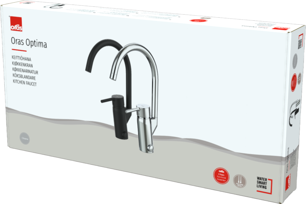 Oras Optima - Kitchen faucet with dishwasher valve, 3 V 2839FN-33