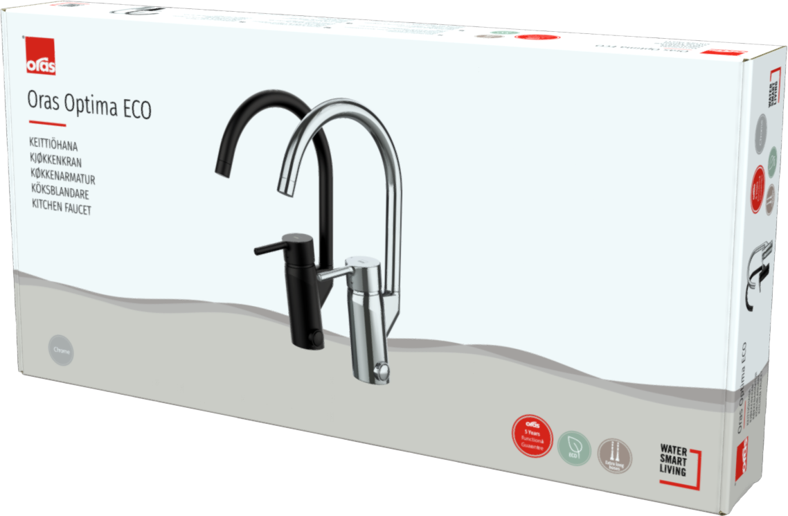 Oras Optima - Kitchen faucet with dishwasher valve, 3 V 2839FN-107