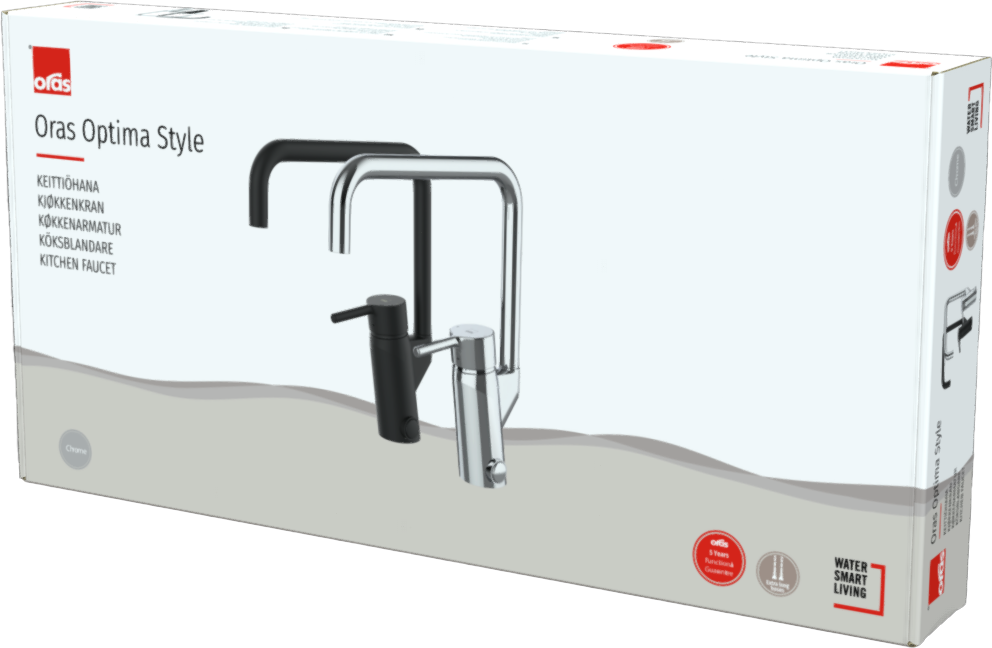 Oras Optima Style - Kitchen faucet with dishwasher valve, 3 V 2734FHN-80